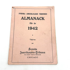 1942 Svenska Amerikanaren Tribunen Almanac Chicago Swedish American picture
