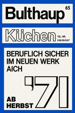 💼 Bulthaup Küchen Design Poster - '71 Style - 24x36 picture