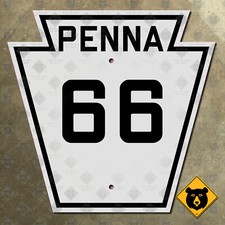 Pennsylvania Route 66 highway marker Greensburg Kane Ford City 12x12 picture
