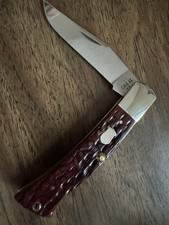 Case Pocket Worn MahoganyBone Peach Seed Jig Axe Handle (BR61135 SS) picture