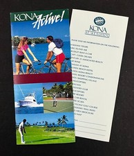 1986 Kona Active Hawaii Keauhou Big Island Recreation Vintage Travel Brochure HI picture