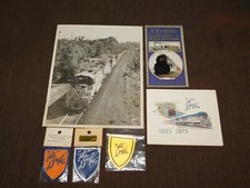 VINTAGE DELAWARE & HUDSON RAILROAD TRAIN 6 PIECE SET LOT PHOTO 3 PATCHES + PENN picture