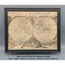 New map of the terraqueous globe - 1718 - Wells, Edward, Burghers, Michael picture
