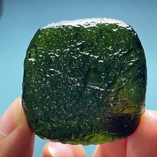 204CT Natural Moldavite | Genuine Czech |Impact Glass| Collector's Energy Stone picture