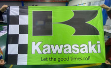 Kawasaki Racing Flag Banner (3x5 ft) Motorcycles excellent quality picture