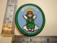 Vintage GSA Scouting Green Angel Button Patch picture