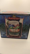 1996 Budweiser Budweiser Frog Stein Beer Mug - New with Box picture