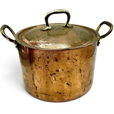 Antique Handmade PRIMITIVE COPPER Pot Lid 5.50