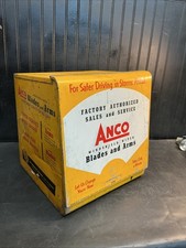 1950's ANCO Windshield Wiper Arm & Blades Gas Station Metal Display Cabinet Sign picture