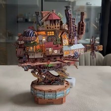Tonecheer Travel Vessel Howl's Moving Castle Wooden Puzzle Building Blocks picture