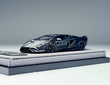 Deepmaker 1:64 Matte Black Sian FKP 37 Sports Model Diecast Resin Car picture