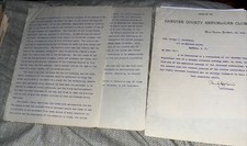Antique Chester County PA GOP Club Resolution: President McKinley Assassination picture