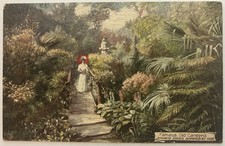Tuck’s Oilette 'Famous Old Gardens' Postcard - Tranquil Japanese Landscape Art picture