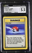1999 Jungle #64 Poke Ball CGC 5.5 Excellent + Pokemon picture