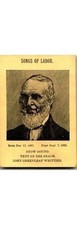 John Greenleaf Whittier Trade Card Songs of Labor Snowbound 1890s Poet picture