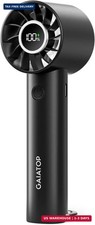 Portable Mini Fan, 3 Speed Handheld Fans with Power Display Flashlight, USB Rech picture