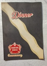 Vintage 1954 The Morton House Restaurant Dinner Menu Grand Rapids Michigan picture