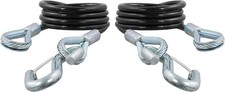 43-7/8-Inch Vinyl-Coated Trailer Safety Cables, 3/8-In Snap Hooks, 3,500 lbs picture