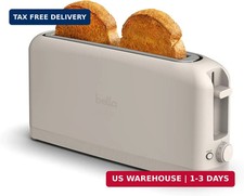 bella Fits-Anywhere™ 2-Slice Slim Toaster, Long Slot & Extra Wide, Oatmilk picture