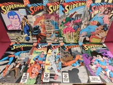 SUPERMAN 401 402 403 404 405 406 407 408 409 410 DC COMIC RUN BATES 1984 FN+ picture