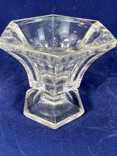 Antique Bakewell Pears 1868 Flint EAPG Pattern Glass Hexagon Urn 3