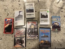 Lot of 8 Train VHS Tapes: Norfolk Southern, BNSF Crawford Hill, UP Triple Track picture