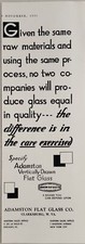 1931 Print Ad Adamston Vertically Drawn Flat Glass Clarksburg,West Virginia picture