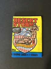 1991 Topps Desert Storm Trading Cards Unopened Wax Packs - Victory Series - NEW picture