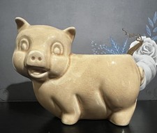 Mid Century Little Pig Herb Planter McCoy Pottery Art 1950's Piggy Collector picture