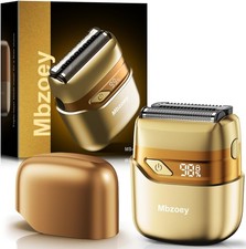 Electric Foil Shavers for Men, Mini Razor, Compact Mini, Light Gold picture