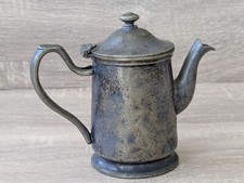 WearBrite HMS Nickel Silver Creamer Hinged Lid Syrup Sauce Gravy Pitcher Server picture