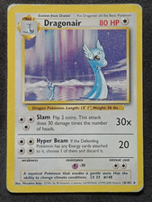 Pokemon TCG Base Set 4th Print Dragonair 18/102 1999-2000 Rare Card - HP/DMG picture