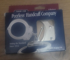 1 set - Peerless Model 700 Standard Nickel Handcuffs Cuffs  NEW in Box picture