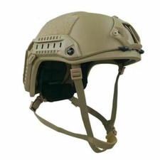 US NOW FAST NIJ IIIA Ballistic Helmet UHMW-PE Bulletproof Khaki Military M/L  picture