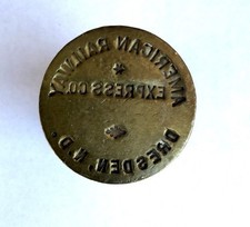 RAILROAD WAX SEALER - AMERICAN RAILWAY EXPRESS  -  DRESDEN  NORTH  DAKOTA picture