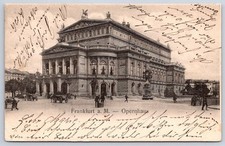 Antique Germany Postcard FRANKFURT Opernhaus Opera House 1903 picture