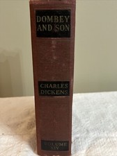 VTG 1868 Books Inc The Works of Charles Dickens Vol XIV Dombey And Son Rare picture