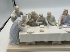 Vtg Classic Treasures Porcelain Collectible The Last Supper Sculpture Jesus picture