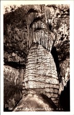 1937 Carlsbad Cavern NM Rock of Ages Postcard New Mexico Cave RPPC picture