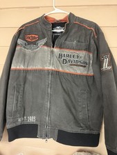 Harley-Davidson Genuine Motorclothes Gray Zip-Up Jacket Est. 1903 Size M picture