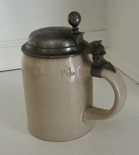 Antique Villeroy & Boch Mettlach #1526 German Beer Stein 3/10L Pewter Lid picture
