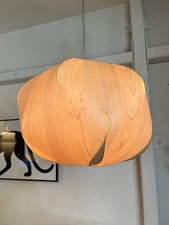 Danese Milano Evolute Pendant Lamp Matali Crasset Maple Wood Italy NOS picture