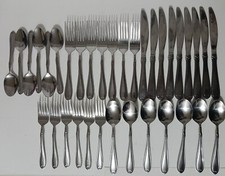 Vintage Pfaltzgraff 18/0 PFF52 Stainless Flatware 35 Pcs  Forks Spoons Knives  picture