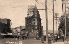 Warren Pa. Main Street T Model Cars 1923 RPPC Photo Postcard COPY picture