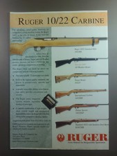 1997 Ruger 10/22 Carbine Rifle Advertisement - Standard, All-Weather, Target picture