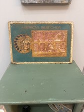 Vintage Red Man Chewing Tobacco Embossed Metal Sign America’s Best Chew picture