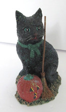 Broomsnickle Black Cat Jol Broom Linda Lindquist Baldwin Enesco Halloween picture