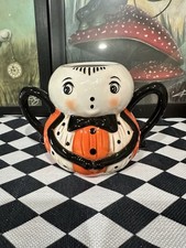 Johanna Parker By Transpac Halloween Pumpkin Peep Spider Ceramic Vintage Mug NEW picture