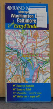 1999 Rand McNally Laminated Street Map of Washington DC and Baltimore picture