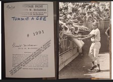 Signed Original Silver Gelatin Press Print Fred McDarrah / NY Mets Agee 08/1970 picture